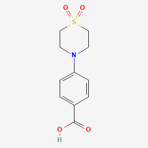 molecular formula C11H13NO4S B1303272 4-(1,1-Dioxidothiomorpholino)benzoic acid CAS No. 451485-62-4