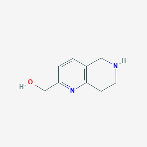 molecular formula C9H12N2O B13032723 (5,6,7,8-Tetrahydro-1,6-naphthyridin-2-YL)methanol 