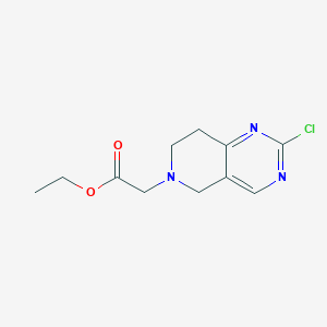 Ethyl 2-(2-chloro-7,8-dihydropyrido[4,3-D]pyrimidin-6(5H)-YL)acetate