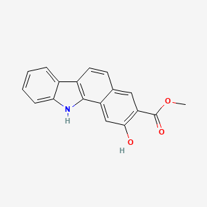 molecular formula C18H13NO3 B13032760 methyl 2-hydroxy-11H-benzo[a]carbazole-3-carboxylate 