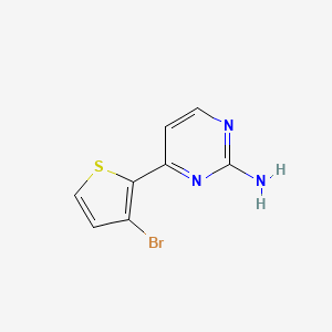 molecular formula C8H6BrN3S B1303278 4-(3-Bromo-2-thienyl)-2-pyrimidinamine CAS No. 886360-54-9