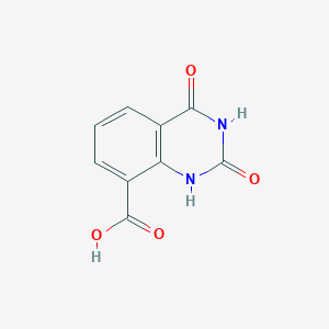 molecular formula C9H6N2O4 B13032788 2,4-Dioxo-1,2,3,4-tetrahydroquinazoline-8-carboxylicacid 