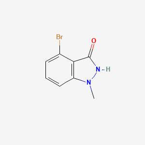 molecular formula C8H7BrN2O B13032828 4-Bromo-1-methyl-1H-indazol-3(2H)-one 