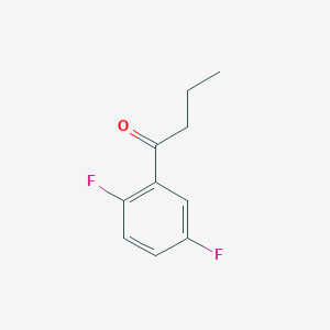 molecular formula C10H10F2O B13032855 1-(2,5-Difluorophenyl)butan-1-one 