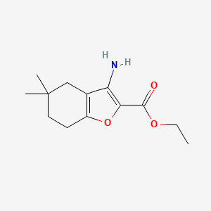 Ethyl 3-amino-5,5-dimethyl-4,5,6,7-tetrahydrobenzofuran-2-carboxylate