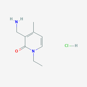 3-(Aminomethyl)-1-ethyl-4-methylpyridin-2(1H)-one hcl