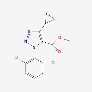 Methyl 4-cyclopropyl-1-(2,6-dichlorophenyl)-1H-1,2,3-triazole-5-carboxylate