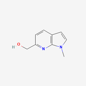 molecular formula C9H10N2O B13032881 {1-methyl-1H-pyrrolo[2,3-b]pyridin-6-yl}methanol 