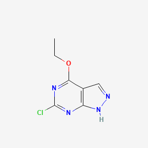 6-Chloro-4-ethoxy-1H-pyrazolo[3,4-D]pyrimidine