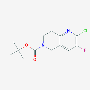 Tert-butyl 2-chloro-3-fluoro-7,8-dihydro-1,6-naphthyridine-6(5H)-carboxylat