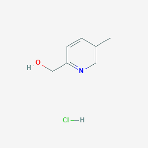 molecular formula C7H10ClNO B13032999 (5-Methylpyridin-2-yl)methanol hydrochloride 