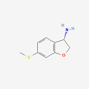 (3S)-6-Methylthio-2,3-dihydrobenzo[B]furan-3-ylamine