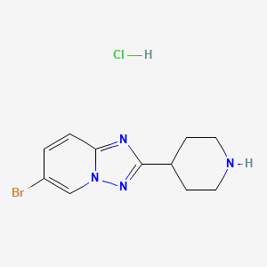 6-Bromo-2-(Piperidin-4-Yl)-[1,2,4]Triazolo[1,5-A]Pyridine Hydrochloride