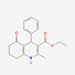 molecular formula C19H21NO3 B1303310 Ethyl 2-methyl-5-oxo-4-phenyl-1,4,5,6,7,8-hexahydroquinoline-3-carboxylate CAS No. 33323-03-4