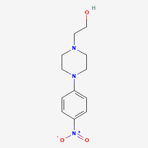 molecular formula C12H17N3O3 B1303311 2-(4-(4-Nitrophenyl)piperazin-1-yl)ethanol CAS No. 5521-38-0