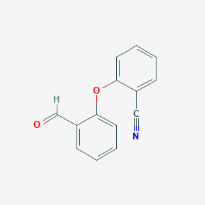molecular formula C14H9NO2 B1303314 2-(2-Formylphenoxy)benzenecarbonitrile CAS No. 451485-74-8