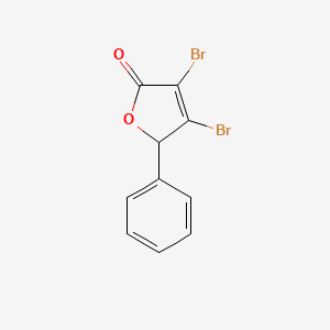 molecular formula C10H6Br2O2 B1303316 3,4-dibromo-5-phenyl-2(5H)-furanone CAS No. 72857-86-4