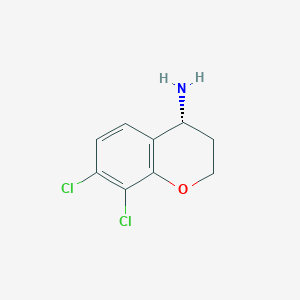 molecular formula C9H9Cl2NO B13033164 (R)-7,8-Dichlorochroman-4-amine 