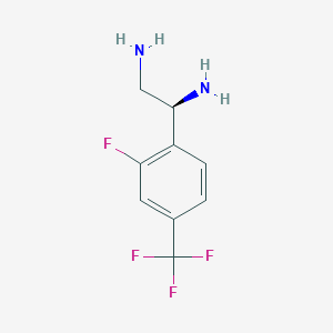 (1S)-1-[2-fluoro-4-(trifluoromethyl)phenyl]ethane-1,2-diamine