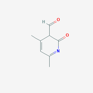 molecular formula C8H9NO2 B13033188 4,6-dimethyl-2-oxo-3H-pyridine-3-carbaldehyde 