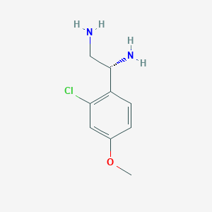 (1R)-1-(2-Chloro-4-methoxyphenyl)ethane-1,2-diamine