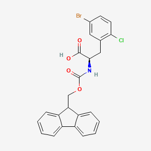 N-Fmoc-5-bromo-2-chloro-D-phenylalanine