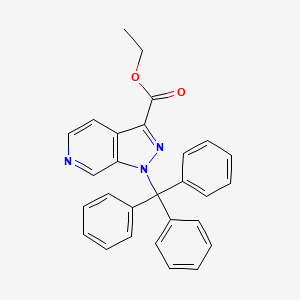 Ethyl 1-trityl-1H-pyrazolo[3,4-C]pyridine-3-carboxylate