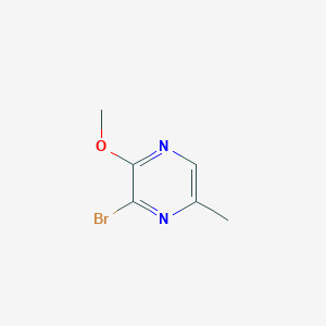 molecular formula C6H7BrN2O B13033236 3-Bromo-2-methoxy-5-methylpyrazine 