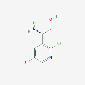 (S)-2-Amino-2-(2-chloro-5-fluoropyridin-3-YL)ethan-1-OL