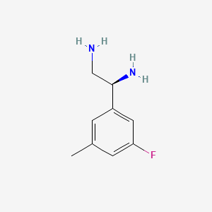 (1S)-1-(5-Fluoro-3-methylphenyl)ethane-1,2-diamine