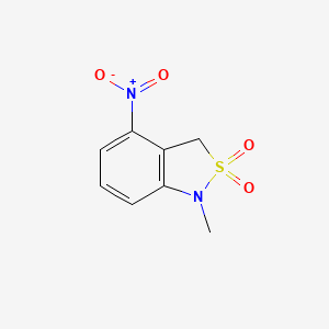 2,1-Benzisothiazole, 1,3-dihydro-1-methyl-4-nitro-, 2,2-dioxide