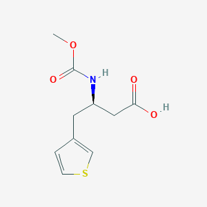 (R)-3-((Methoxycarbonyl)amino)-4-(thiophen-3-YL)butanoic acid