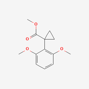 molecular formula C13H16O4 B13033349 Methyl 1-(2,6-dimethoxyphenyl)cyclopropane-1-carboxylate 