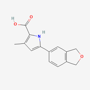 5-(1,3-Dihydroisobenzofuran-5-yl)-3-methyl-1H-pyrrole-2-carboxylicacid