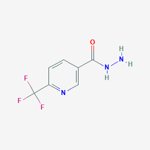 molecular formula C7H6F3N3O B1303339 6-(Trifluoromethyl)nicotinohydrazide CAS No. 386715-32-8