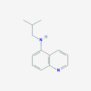 molecular formula C13H16N2 B13033402 N-(2-methylpropyl)quinolin-5-amine 