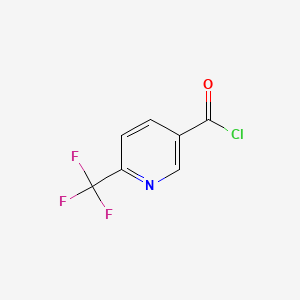 molecular formula C7H3ClF3NO B1303341 6-(Trifluoromethyl)nicotinoyl chloride CAS No. 358780-13-9