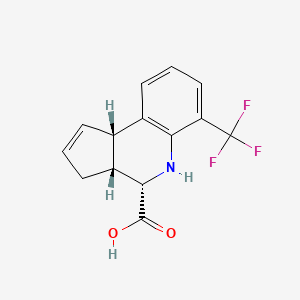 (3aR,4S,9bS)-6-(trifluoromethyl)-3a,4,5,9b-tetrahydro-3H-cyclopenta[c]quinoline-4-carboxylic acid