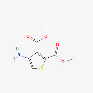 molecular formula C8H9NO4S B1303346 Dimethyl 4-aminothiophene-2,3-dicarboxylate CAS No. 62947-31-3