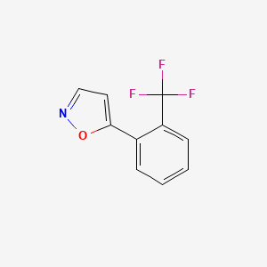 molecular formula C10H6F3NO B1303348 5-[2-(Trifluoromethyl)phenyl]isoxazole CAS No. 387824-51-3
