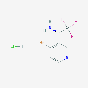 (S)-1-(4-Bromopyridin-3-YL)-2,2,2-trifluoroethan-1-amine hcl