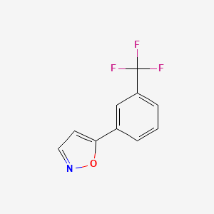 molecular formula C10H6F3NO B1303349 5-[3-(Trifluoromethyl)phenyl]isoxazole CAS No. 387824-53-5