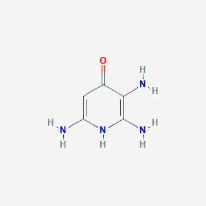 molecular formula C5H8N4O B13033501 2,3,6-Triaminopyridin-4-ol CAS No. 99419-05-3