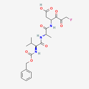 molecular formula C22H28FN3O8 B13033515 Cbz-Val-Ala-DL-Asp-AcF 