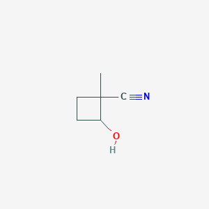 2-Hydroxy-1-methylcyclobutane-1-carbonitrile