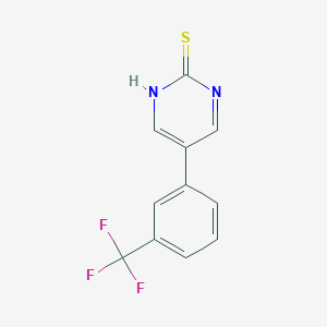 molecular formula C11H7F3N2S B1303353 5-(3-(Trifluoromethyl)phenyl)pyrimidine-2-thiol CAS No. 344282-81-1