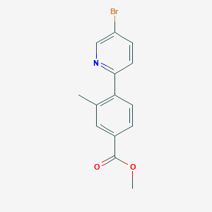 Methyl 4-(5-bromopyridin-2-yl)-3-methylbenzoate