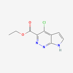 ethyl 4-chloro-7H-pyrrolo[2,3-c]pyridazine-3-carboxylate