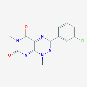 3-(3-Chlorophenyl)-1,6-dimethylpyrimido[5,4-e][1,2,4]triazine-5,7(1H,6H)-dione