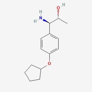 (1R,2R)-1-Amino-1-(4-cyclopentyloxyphenyl)propan-2-OL